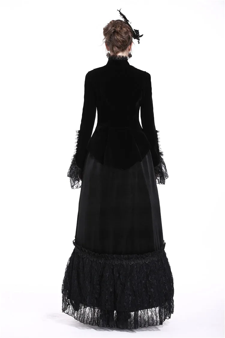 Gothic elegant lacey velvet blouse-shape jacket JW173