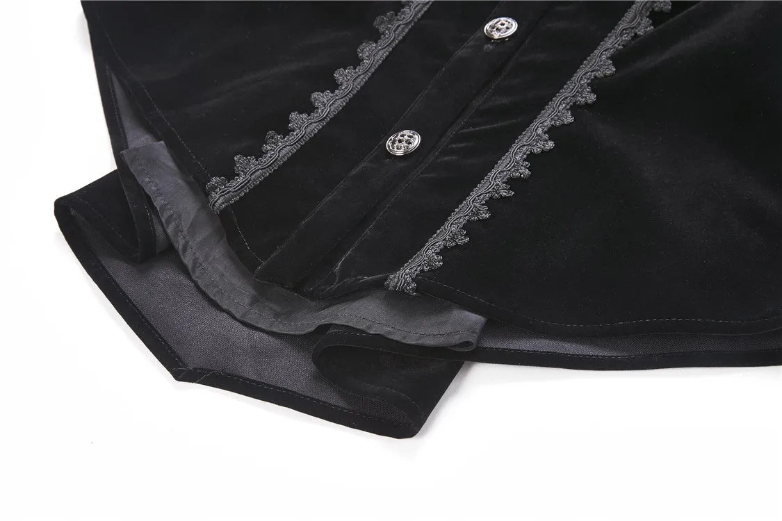 Gothic elegant lacey velvet blouse-shape jacket JW173