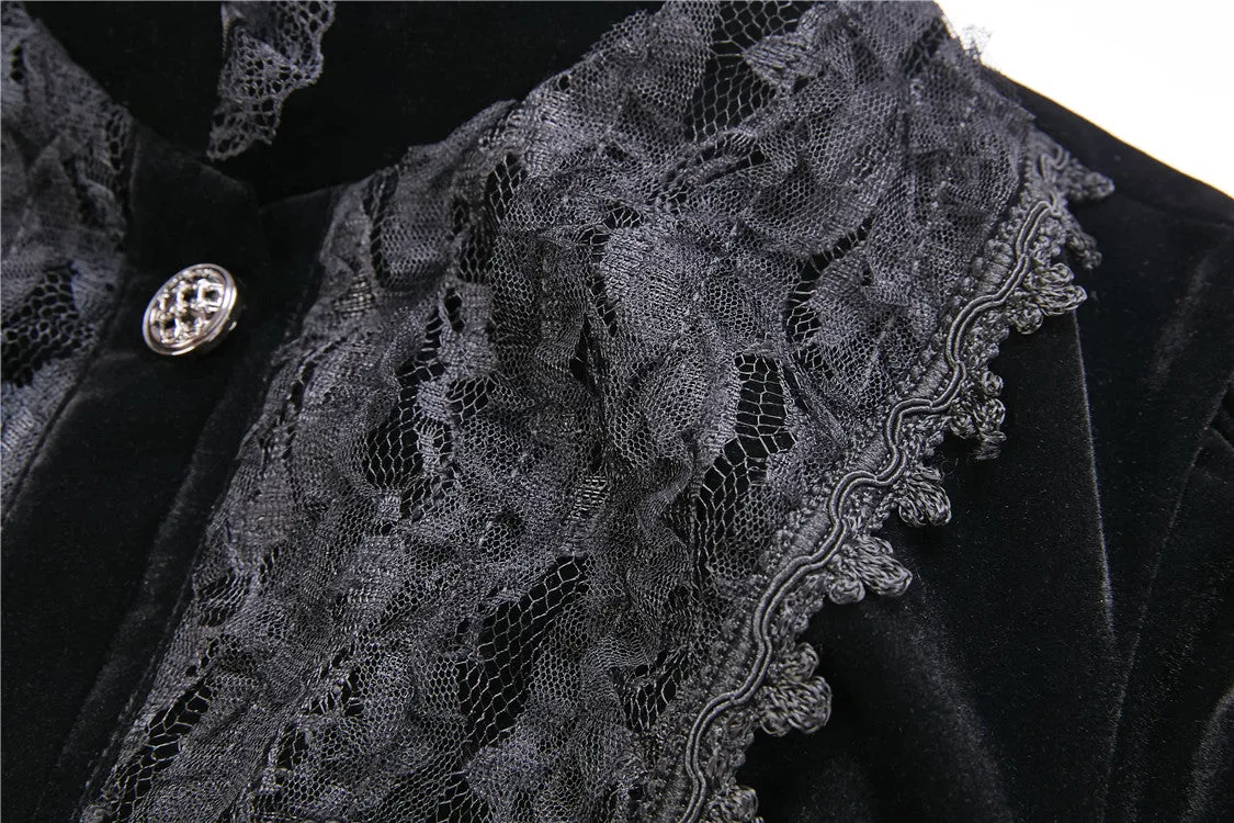Gothic elegant lacey velvet blouse-shape jacket JW173