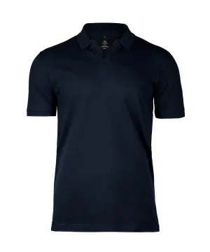 Harvard v-neck  stretch deluxe polo | Dark Navy