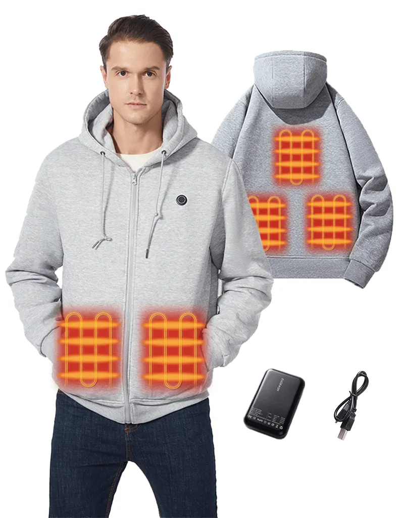 Heated Hoodie - Unisex 5 Heating Zones for Outdoor Comfort