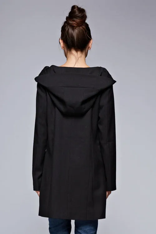 Hooded Asymmetrical Trench Coat