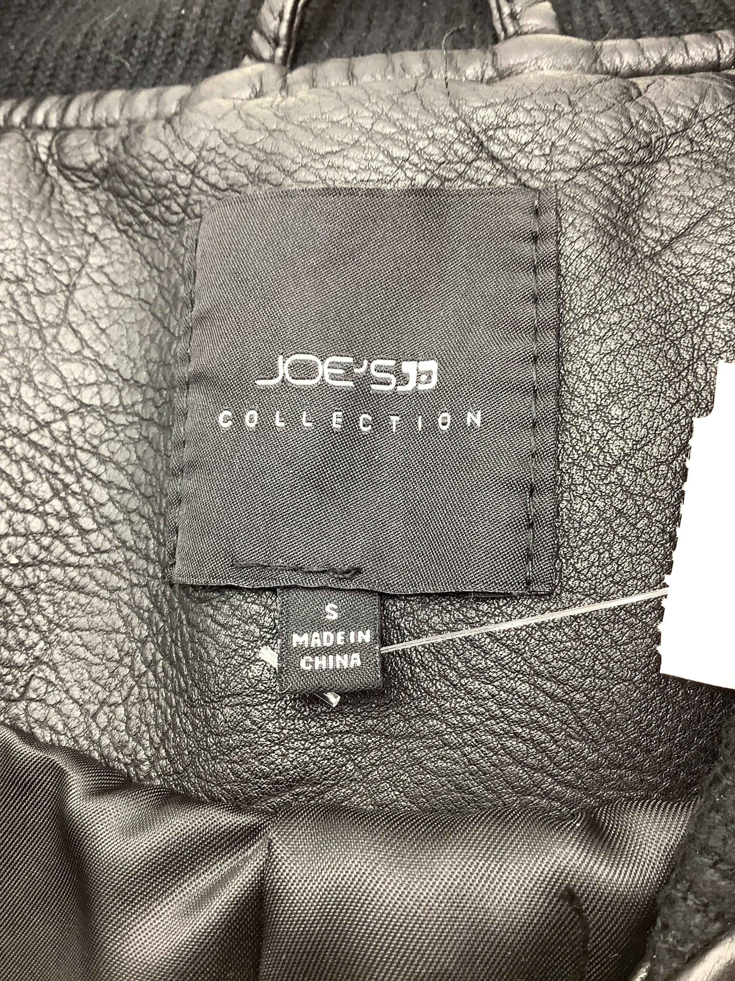 Joes Jeans Women's Bomber Jacket Black Faux Leather Size: S