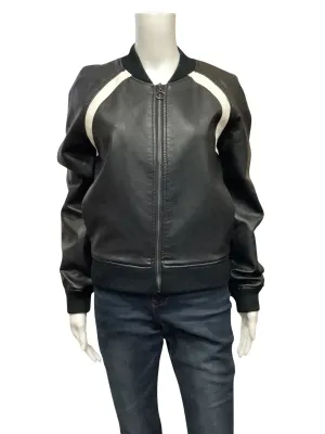 Joes Jeans Women's Bomber Jacket Black Faux Leather Size: S
