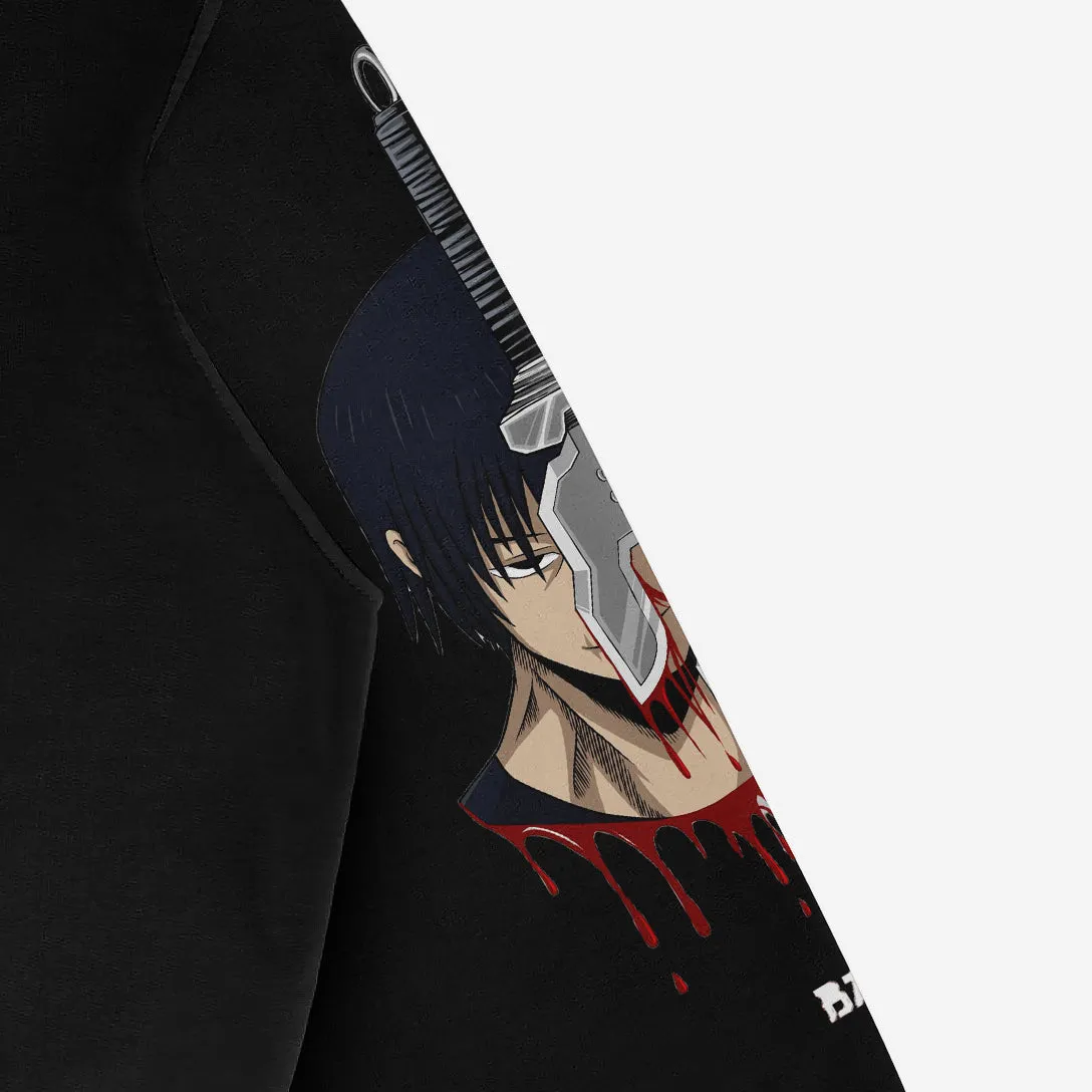 Jujutsu Kaisen Toji Fushiguro Oversized Hoodie – Black Anime Streetwear with High-Definition Graphic