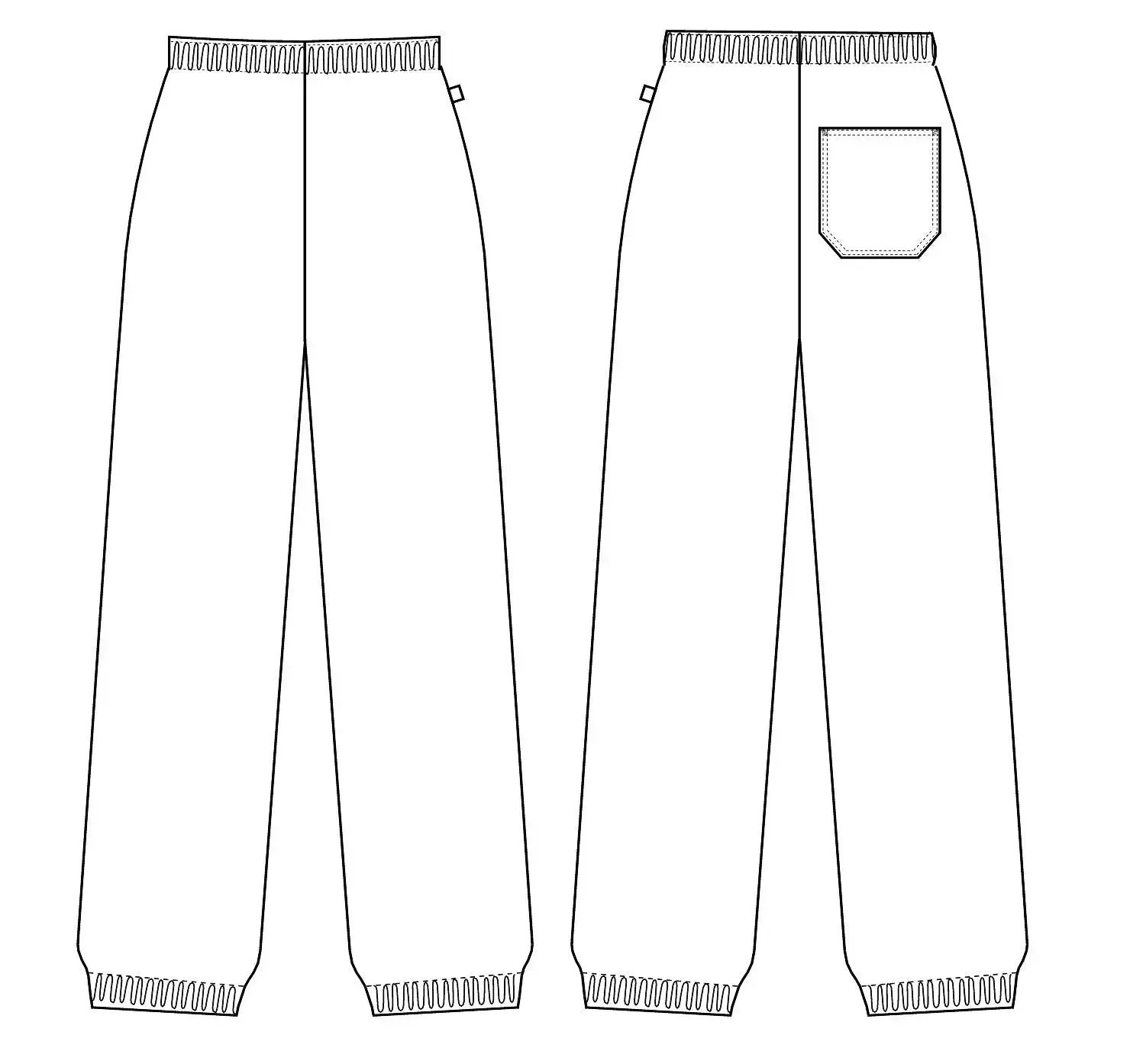 Kentaur Unisex Elastic Jogger Scrub Pant