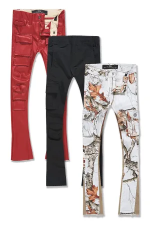 Kids Stacked Cargo Pant Variety 3 Pack