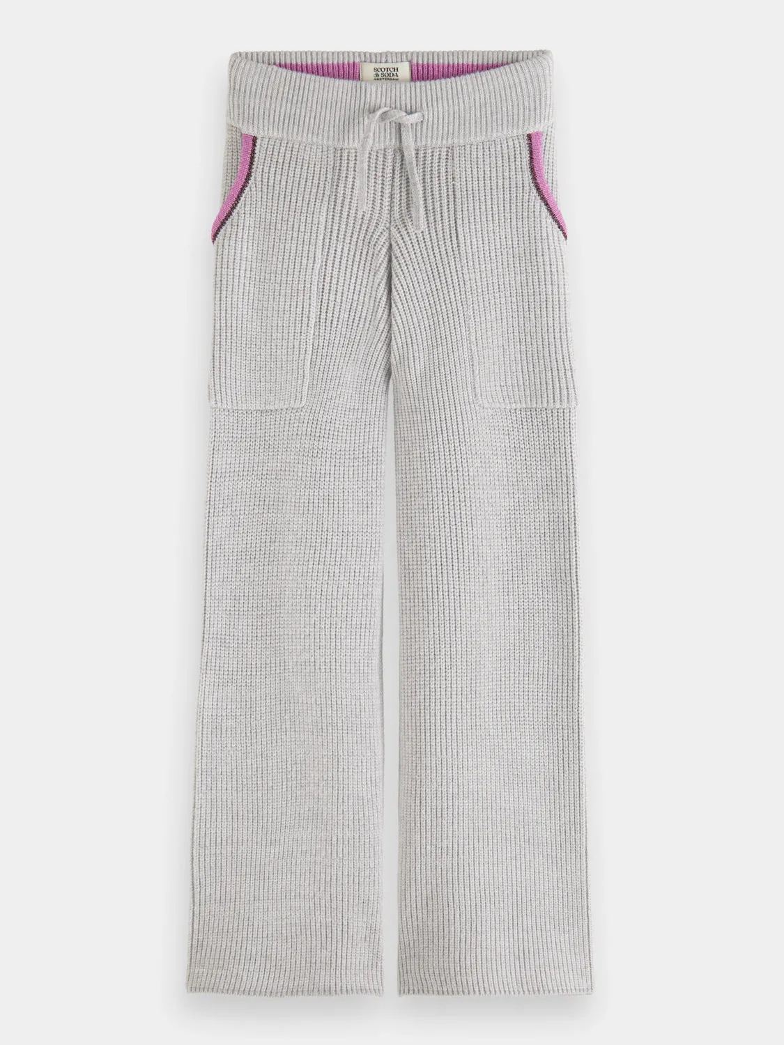 Kids - Wide-leg knitted sweatpants