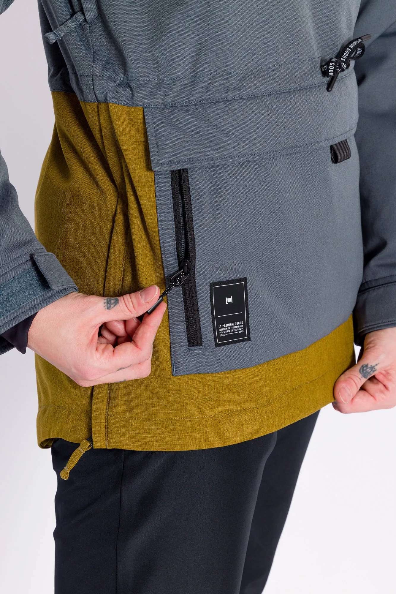 L1 Prowler Snow Jacket - Slate/Moss 2023
