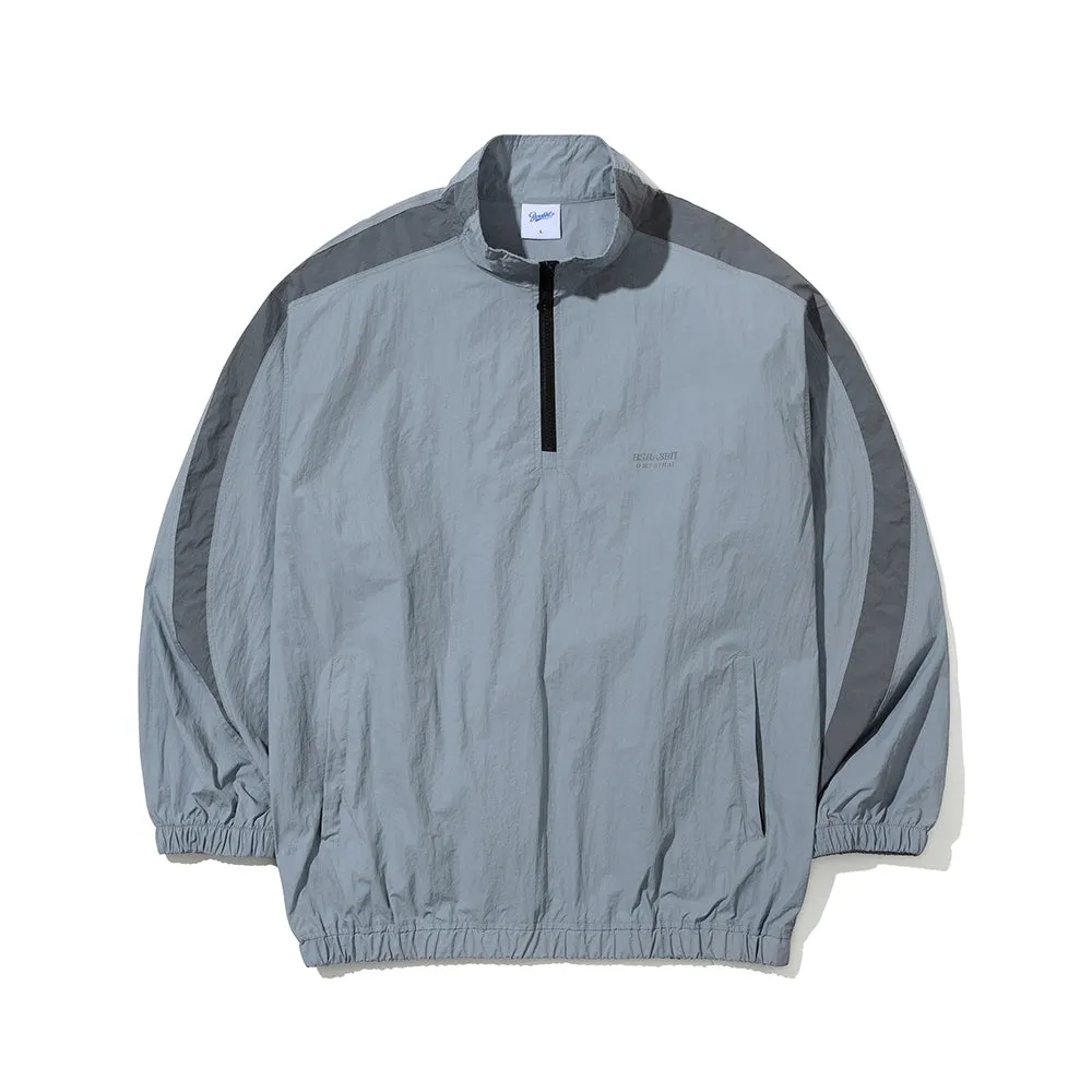 LIGHTWEIGHT ANORAK JACKET CEMENT BLUE