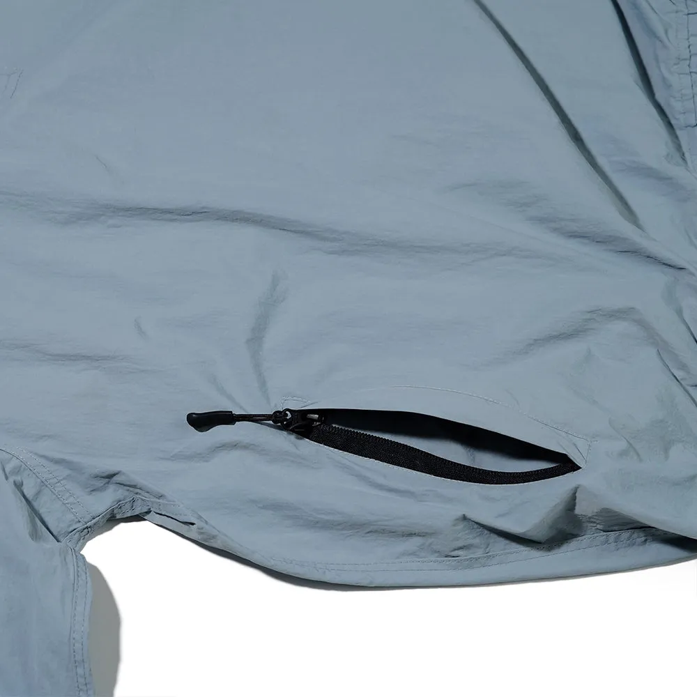 LIGHTWEIGHT ANORAK JACKET CEMENT BLUE