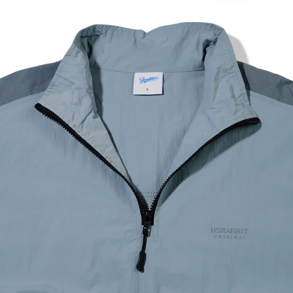 LIGHTWEIGHT ANORAK JACKET CEMENT BLUE