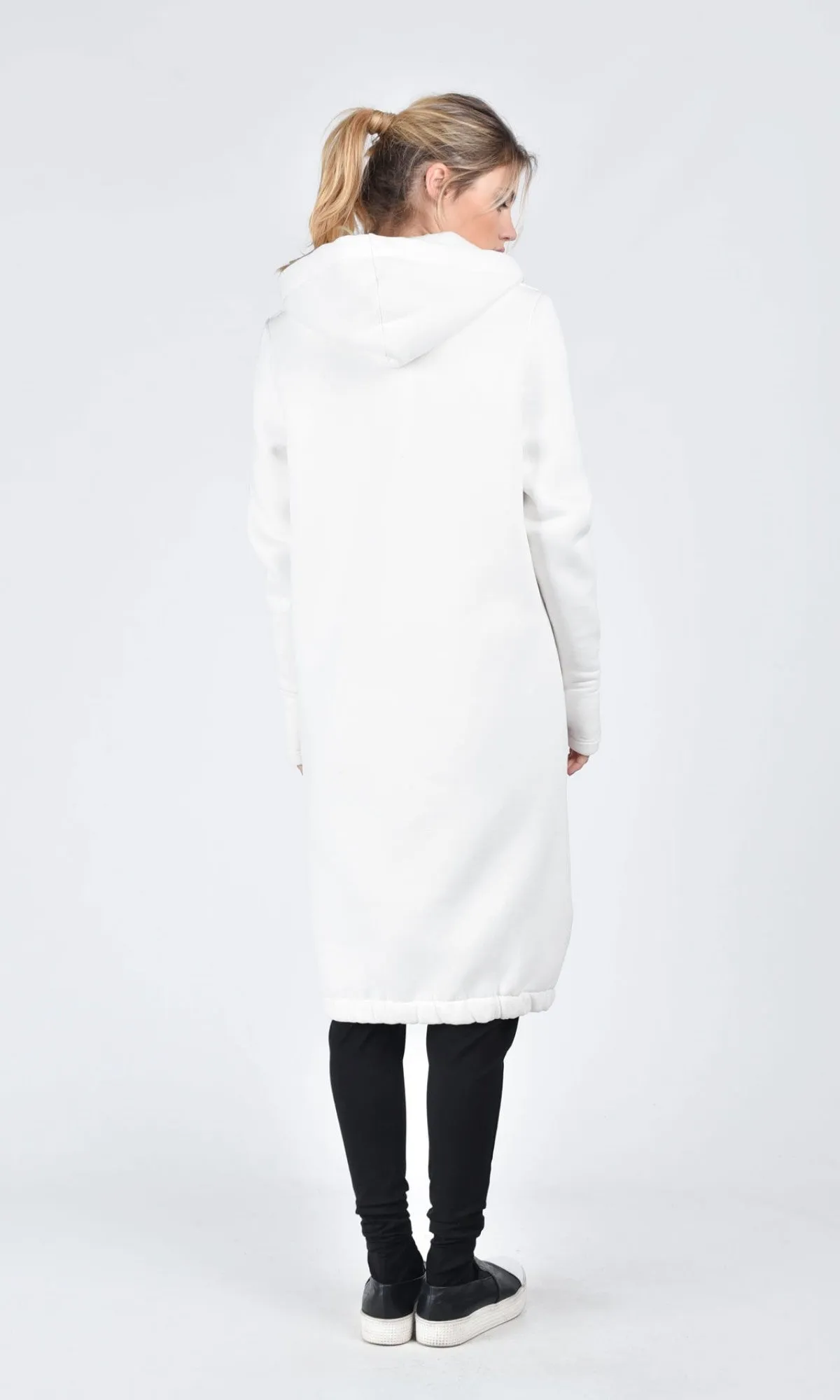 Long Zipper Hoodie Coat