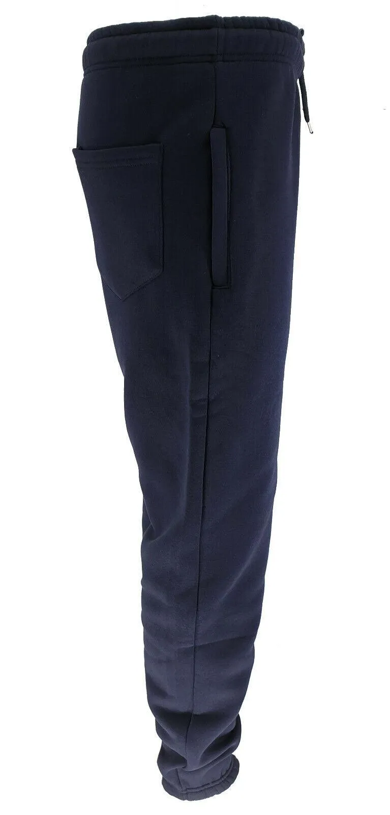 Men's TiM Relaxed Fit Heavy Fleece Jogging Bottom Cuffed Gym Sweat Jogger Pants