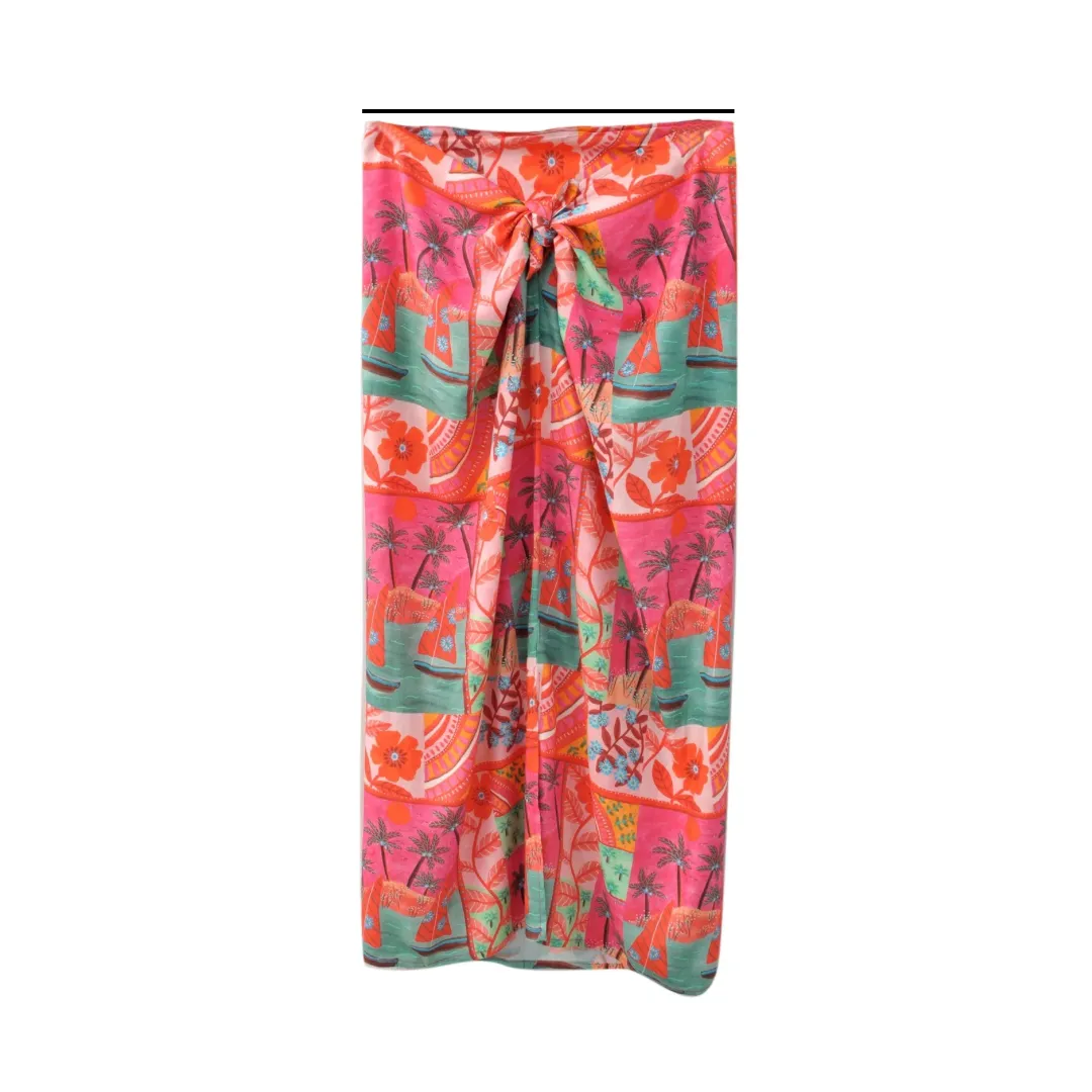Midsummer Knot Skirt in Roeqiya Print