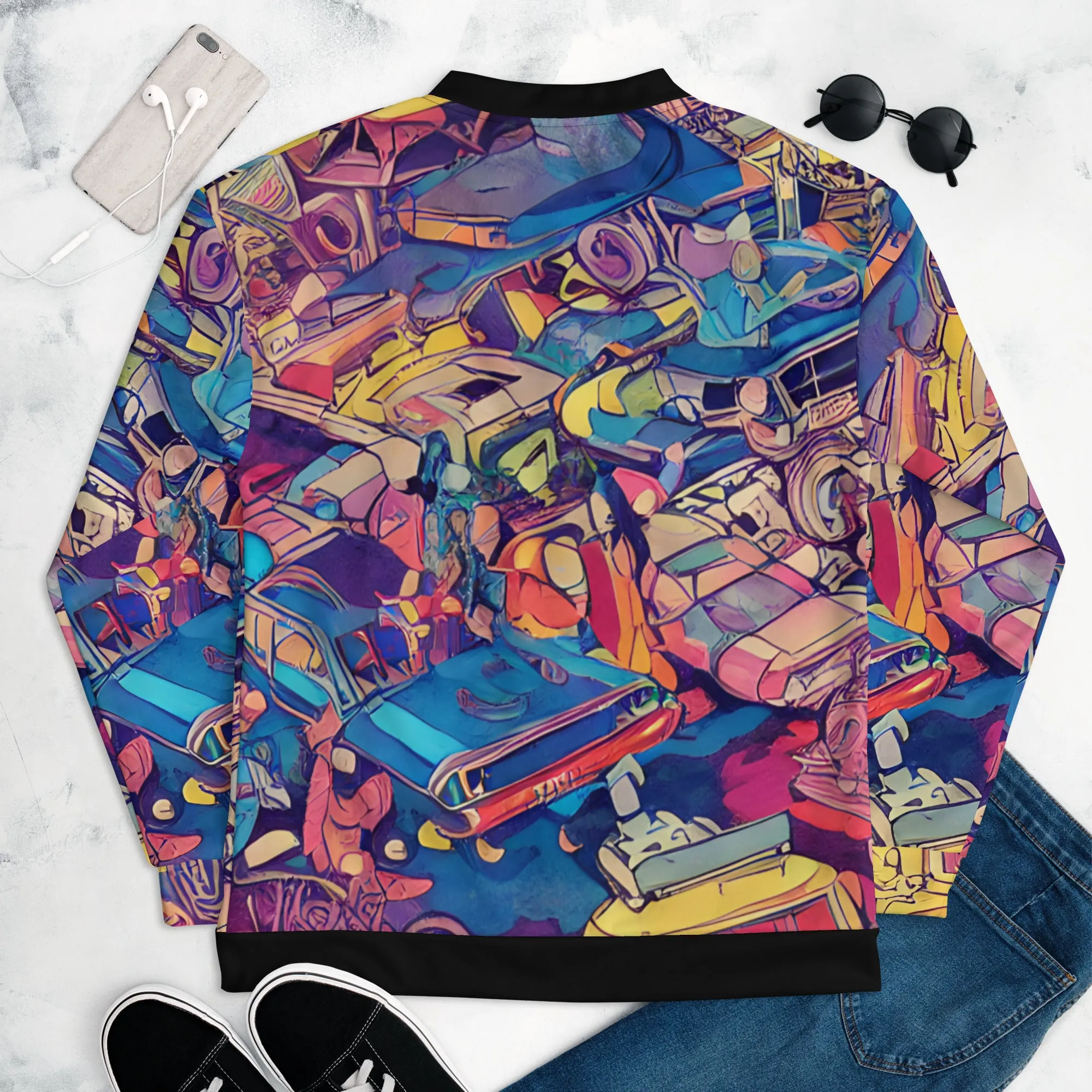 Modern futuristic art Bomber Jacket