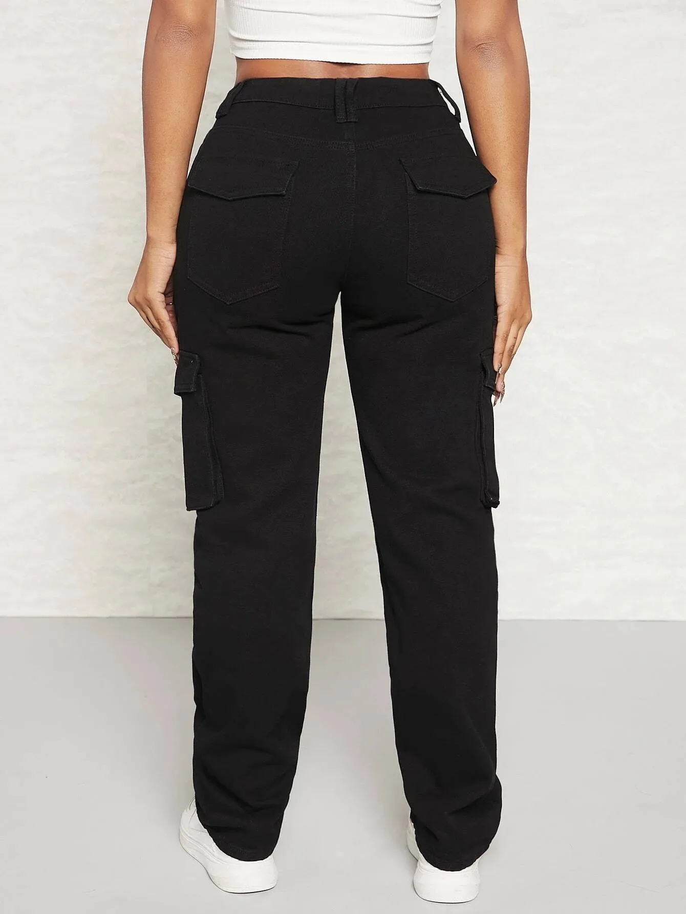 Multi Pocket Side Cargo Jeans