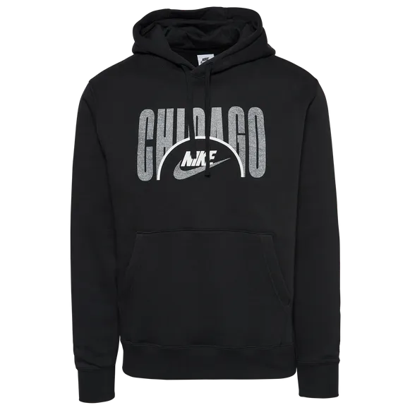 Nike City Force Chicago Fleece Pullover Hoodie Black CQ7247-010