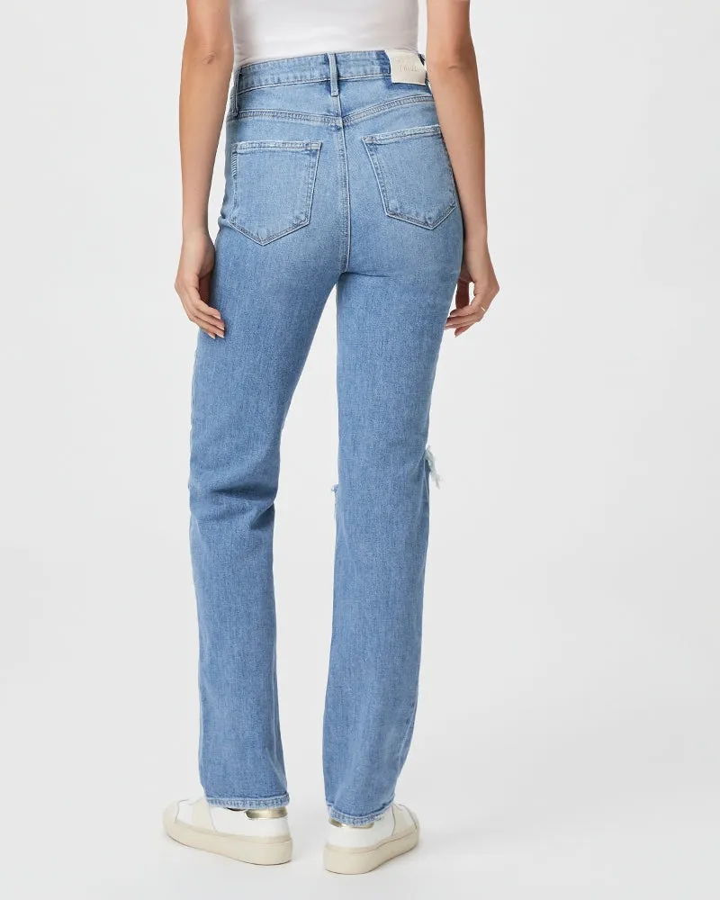Paige Stella 31" Seamed Beltloops Jean in Azra Destructed