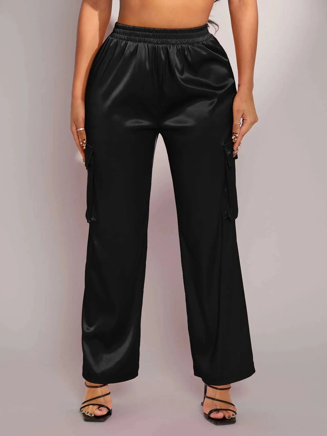 Plain Pocket Side Cargo Pants