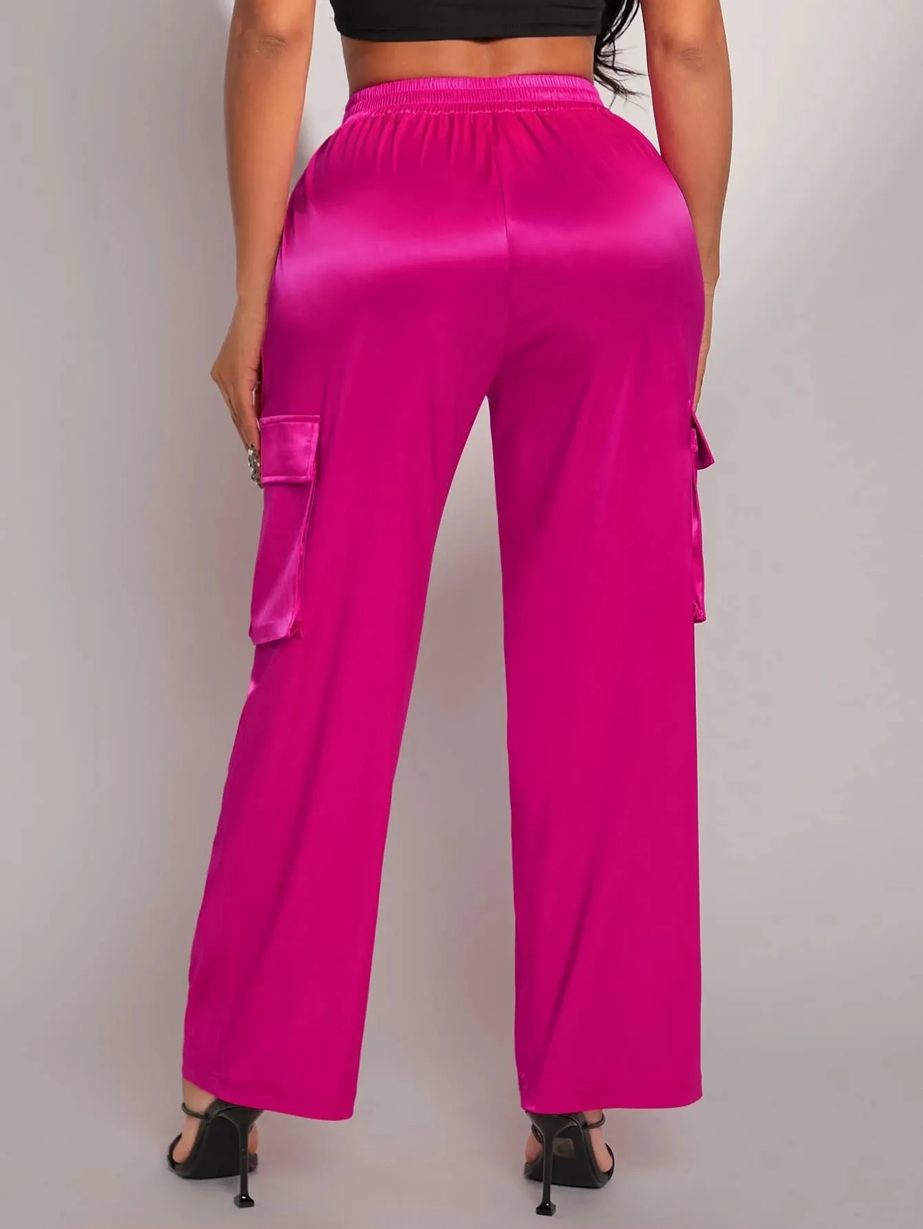 Plain Pocket Side Cargo Pants
