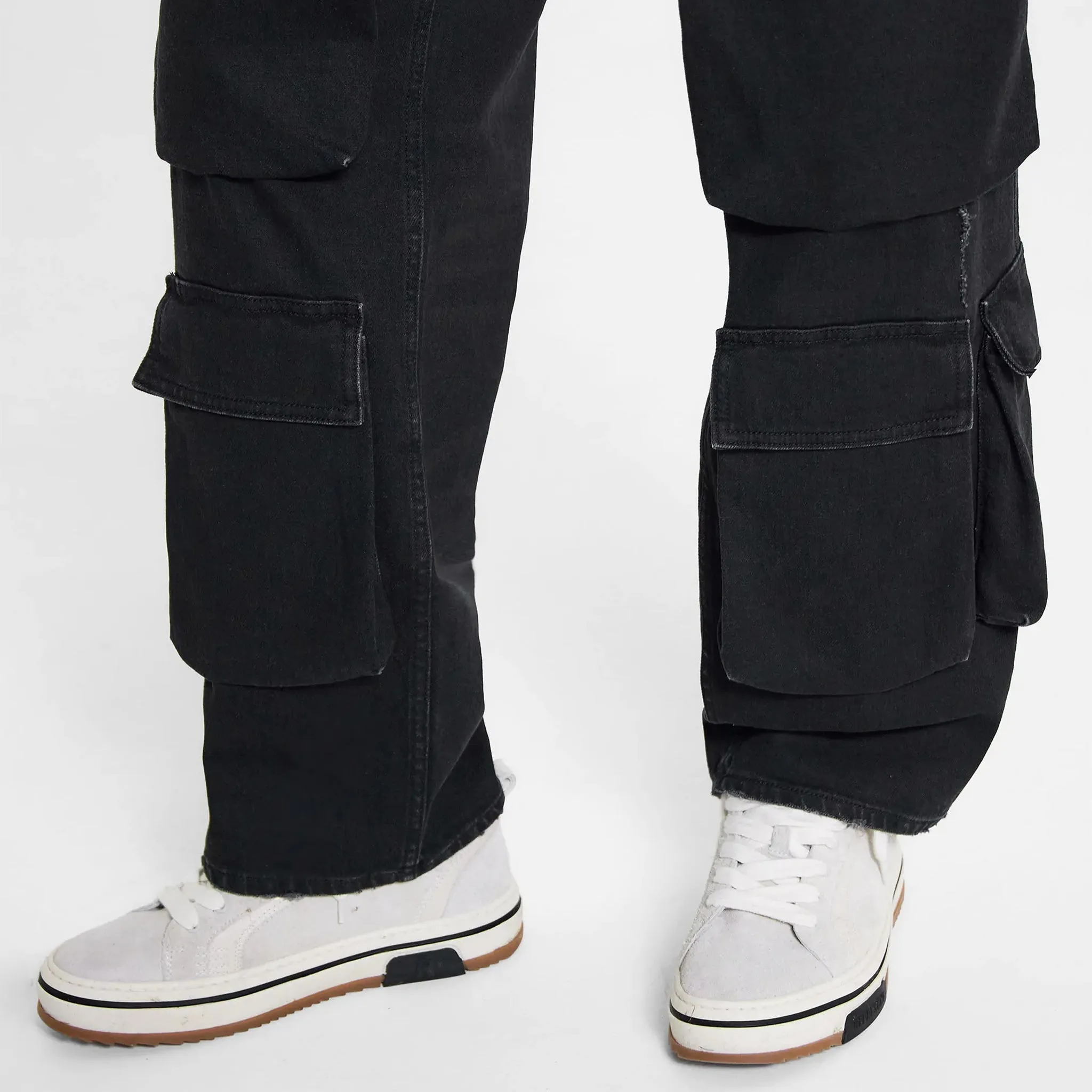 Represent Cargo Denim Black