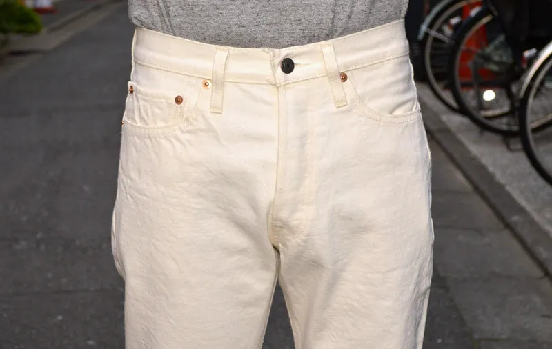 RESOLUTE "AA710" 10th Anniversary White Jeans Tight Straight (66model)