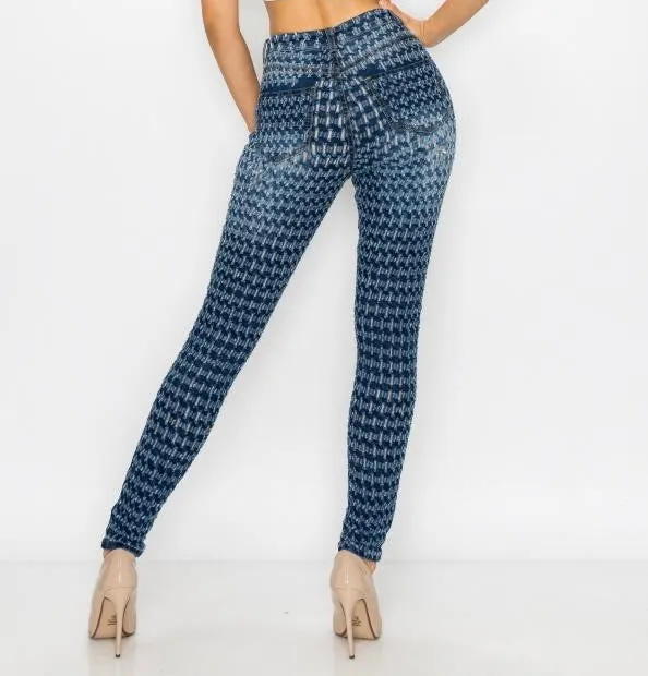 Steel High Rise Denim Pin/Hole Jeans