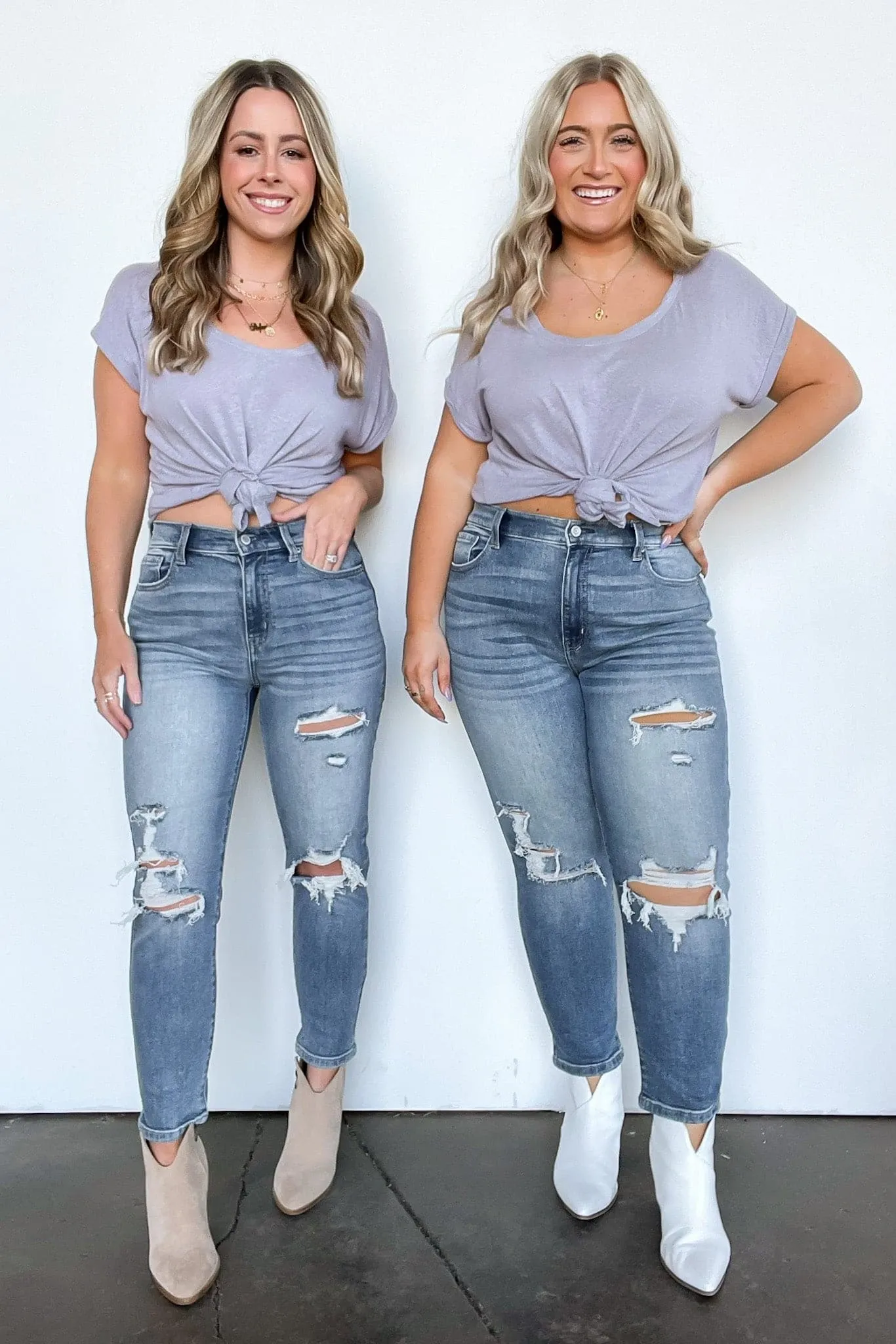 Stevenson Super High Rise Distressed Mom Jeans - FINAL SALE