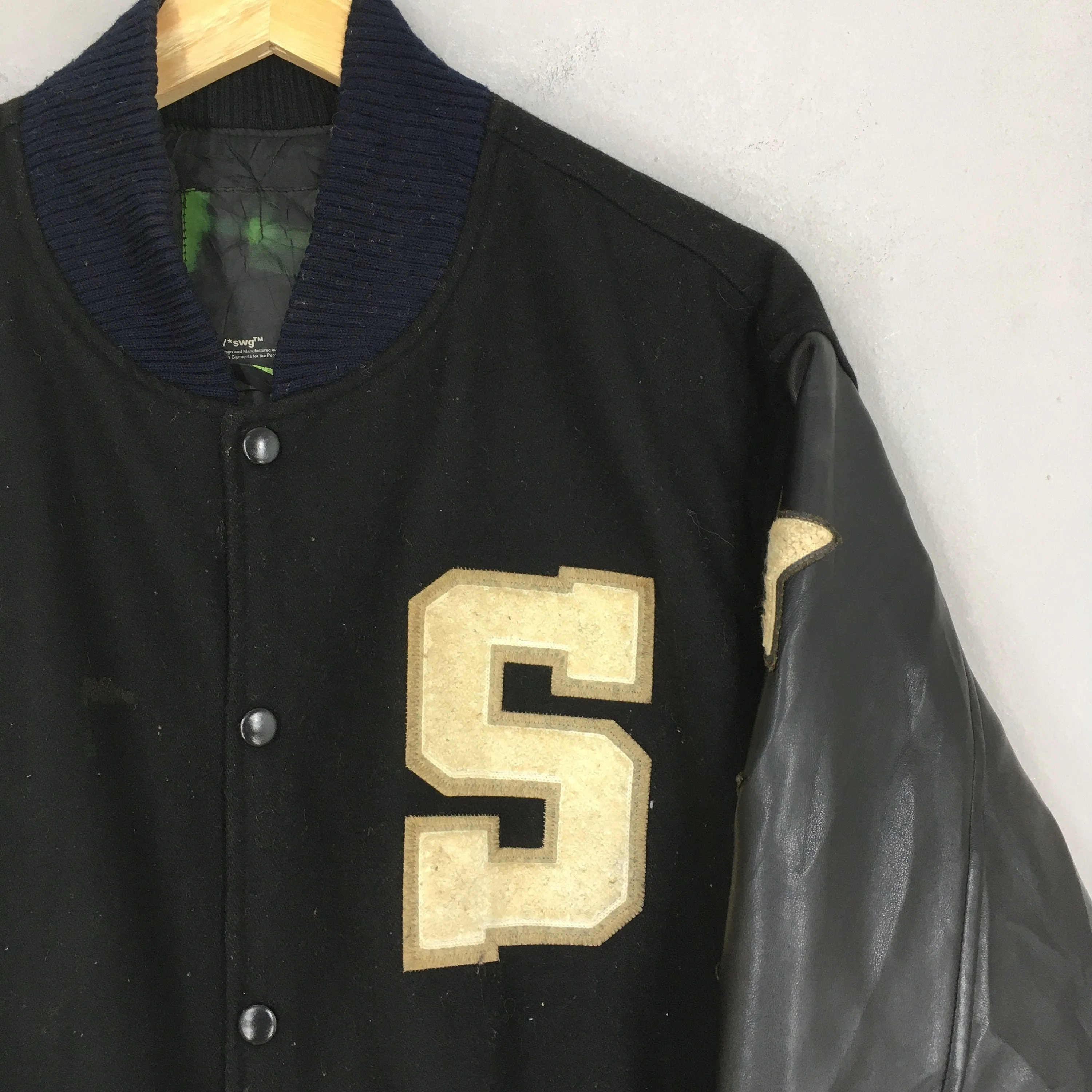 Swagger Japan Hip Hop Varsity Wool Jacket XLarge