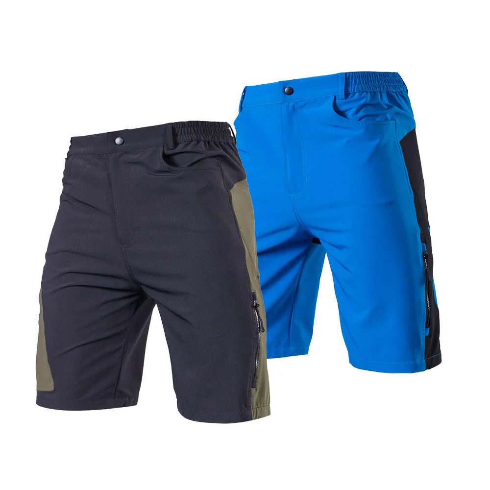 TOMSHOO Men's Baggy Cycling Shorts Breathable Loose-Fit Outdoor Sports MTB Cycling Running Shorts