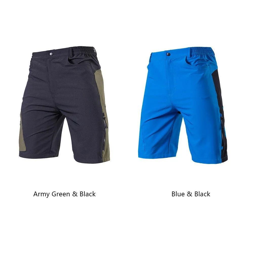 TOMSHOO Men's Baggy Cycling Shorts Breathable Loose-Fit Outdoor Sports MTB Cycling Running Shorts