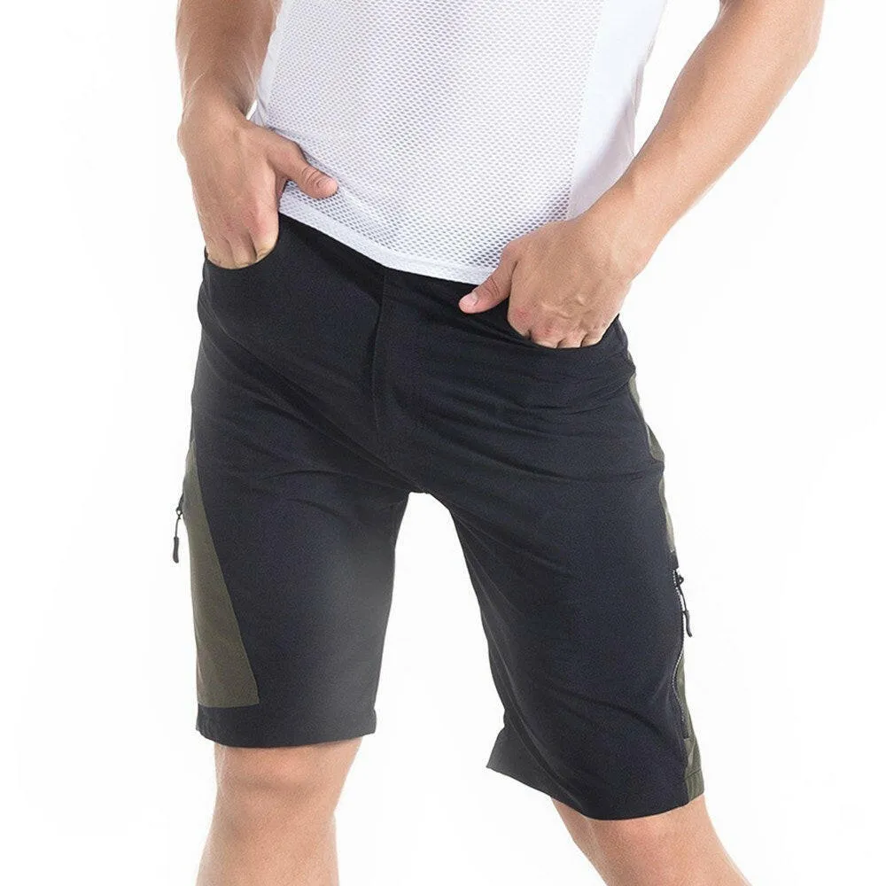 TOMSHOO Men's Baggy Cycling Shorts Breathable Loose-Fit Outdoor Sports MTB Cycling Running Shorts