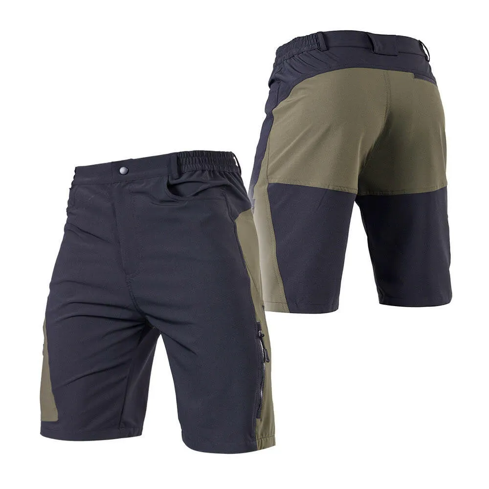 TOMSHOO Men's Baggy Cycling Shorts Breathable Loose-Fit Outdoor Sports MTB Cycling Running Shorts
