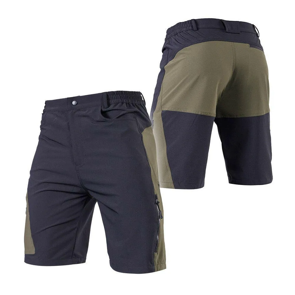 TOMSHOO Men's Baggy Cycling Shorts Breathable Loose-Fit Outdoor Sports MTB Cycling Running Shorts