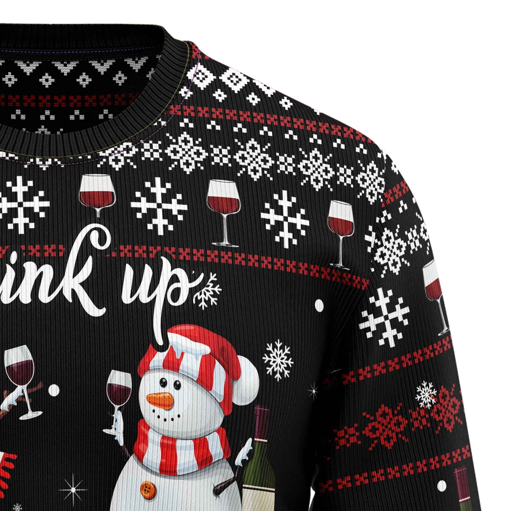 Ugly Sweater JulesRoche All-Over Print Cotton Acrylic Knit