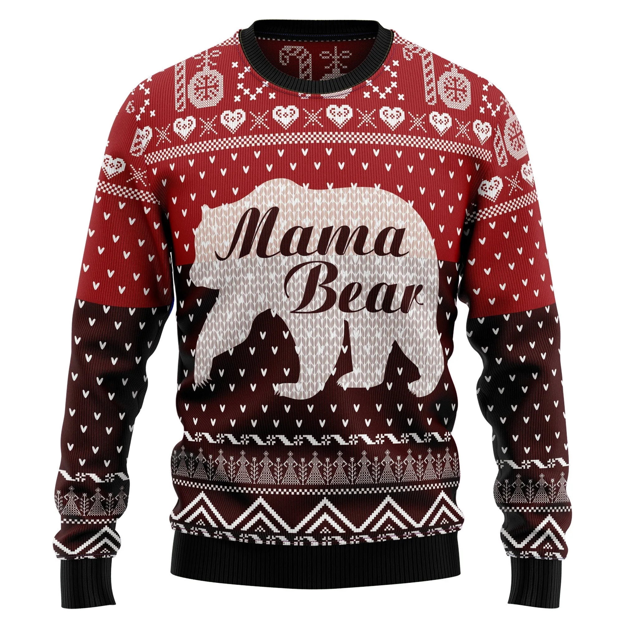 Ugly Sweater JulesRoche All-Over Print Wool Blend Holiday
