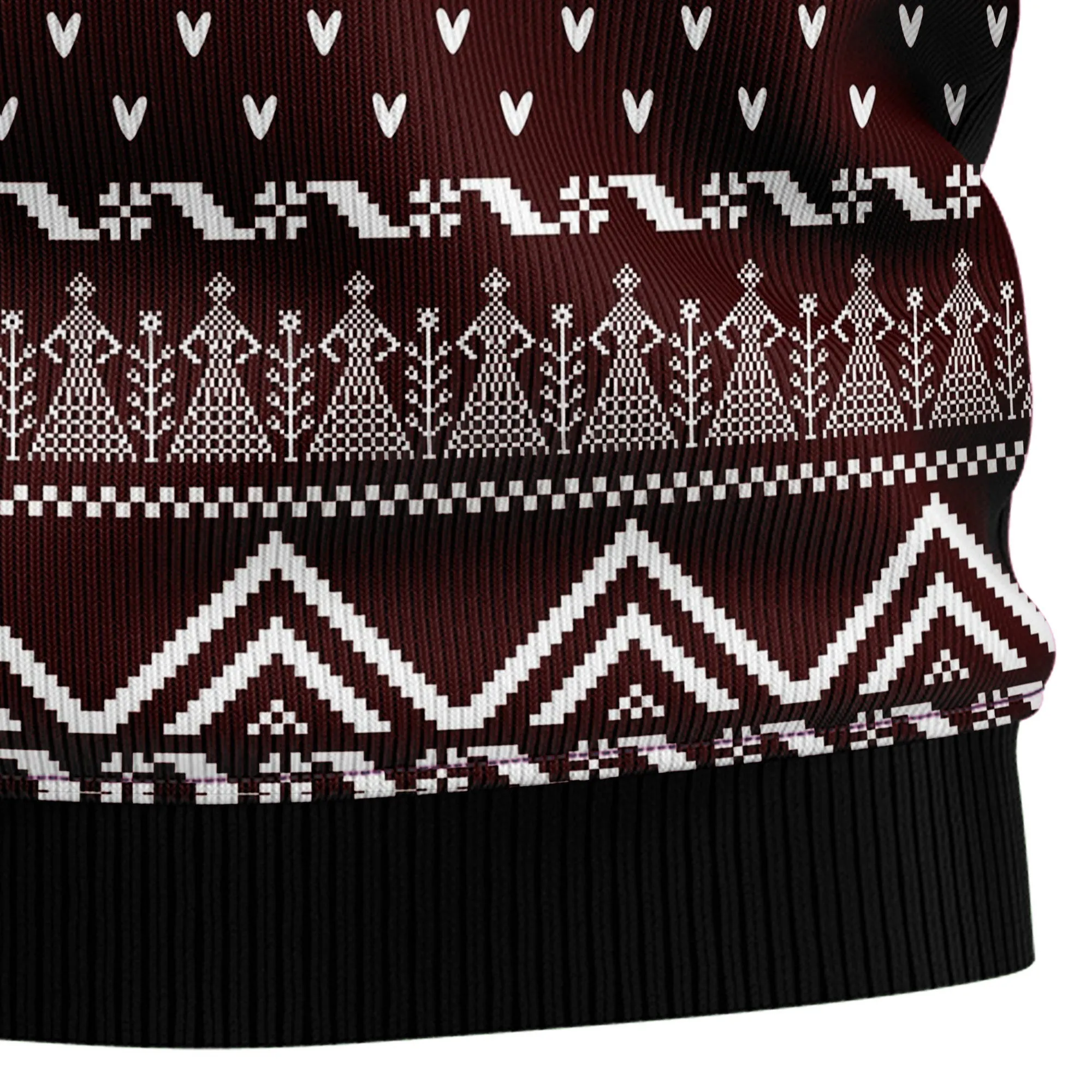 Ugly Sweater JulesRoche All-Over Print Wool Blend Holiday