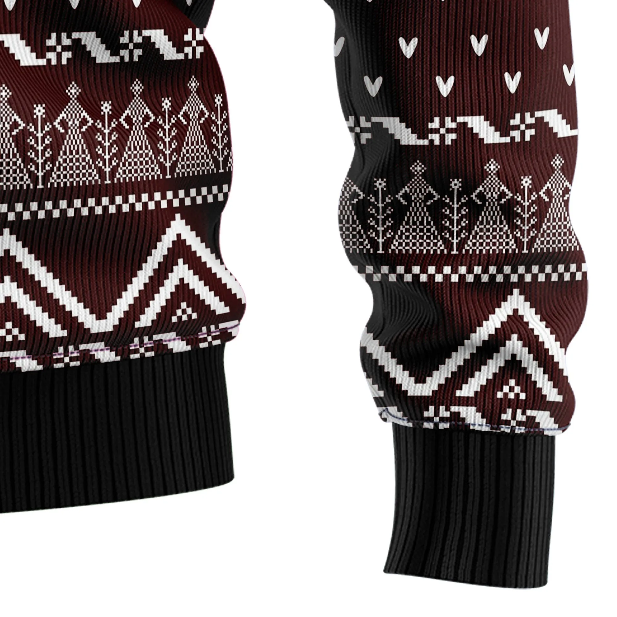 Ugly Sweater JulesRoche All-Over Print Wool Blend Holiday