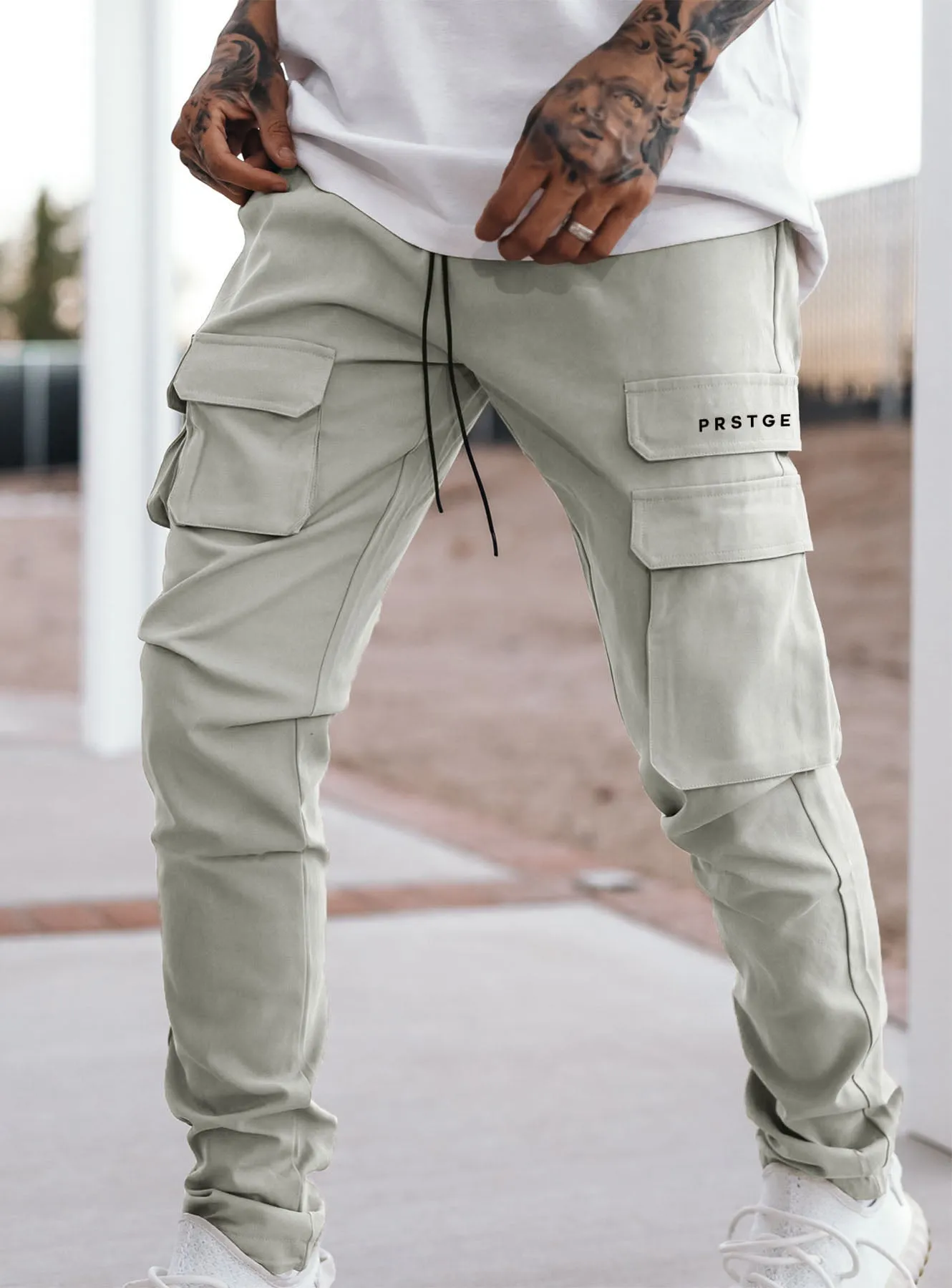 Utility Cargo Pants V6 in Grey