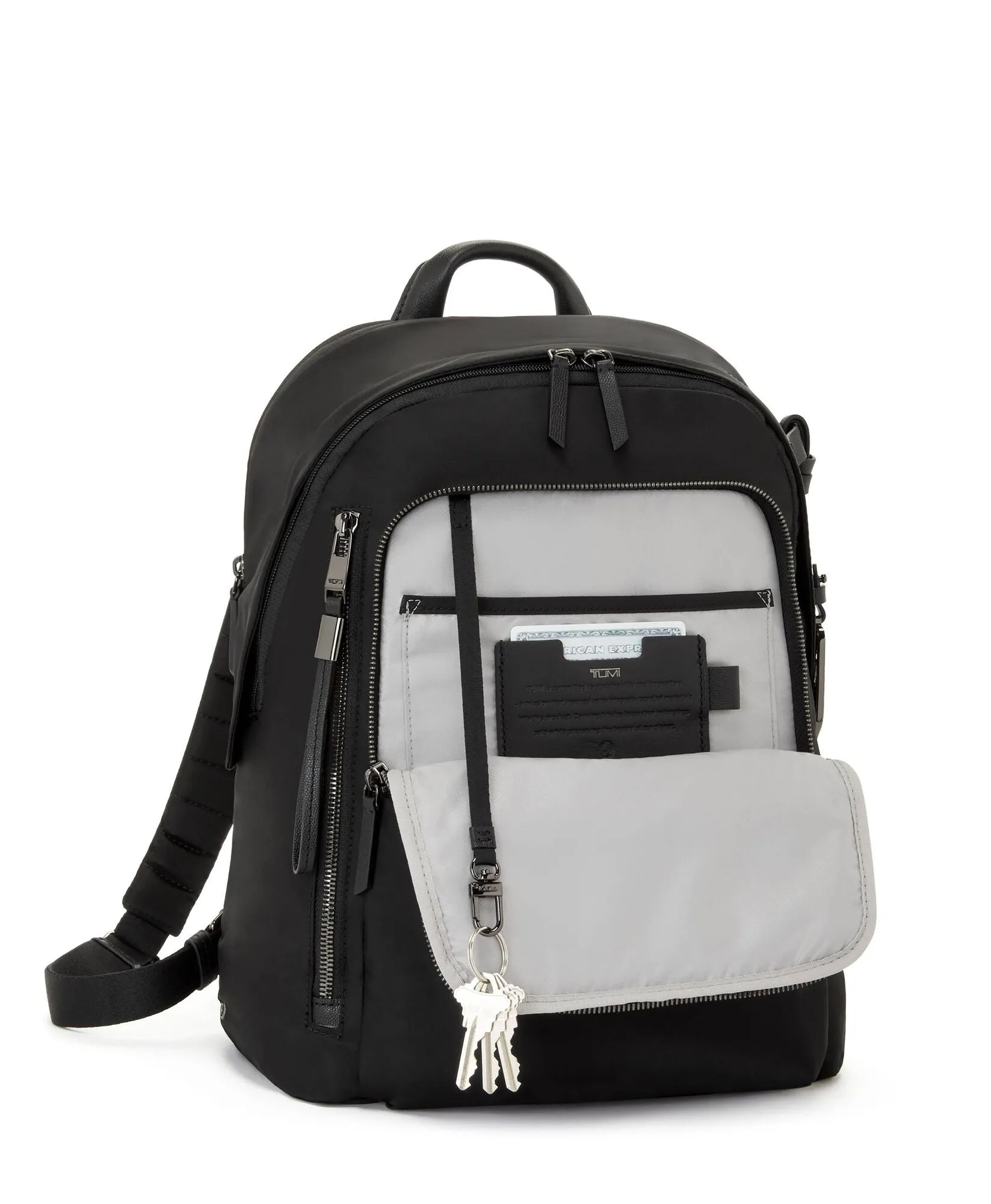 VOYAGEUR Halsey Backpack - Black/Gunmetal