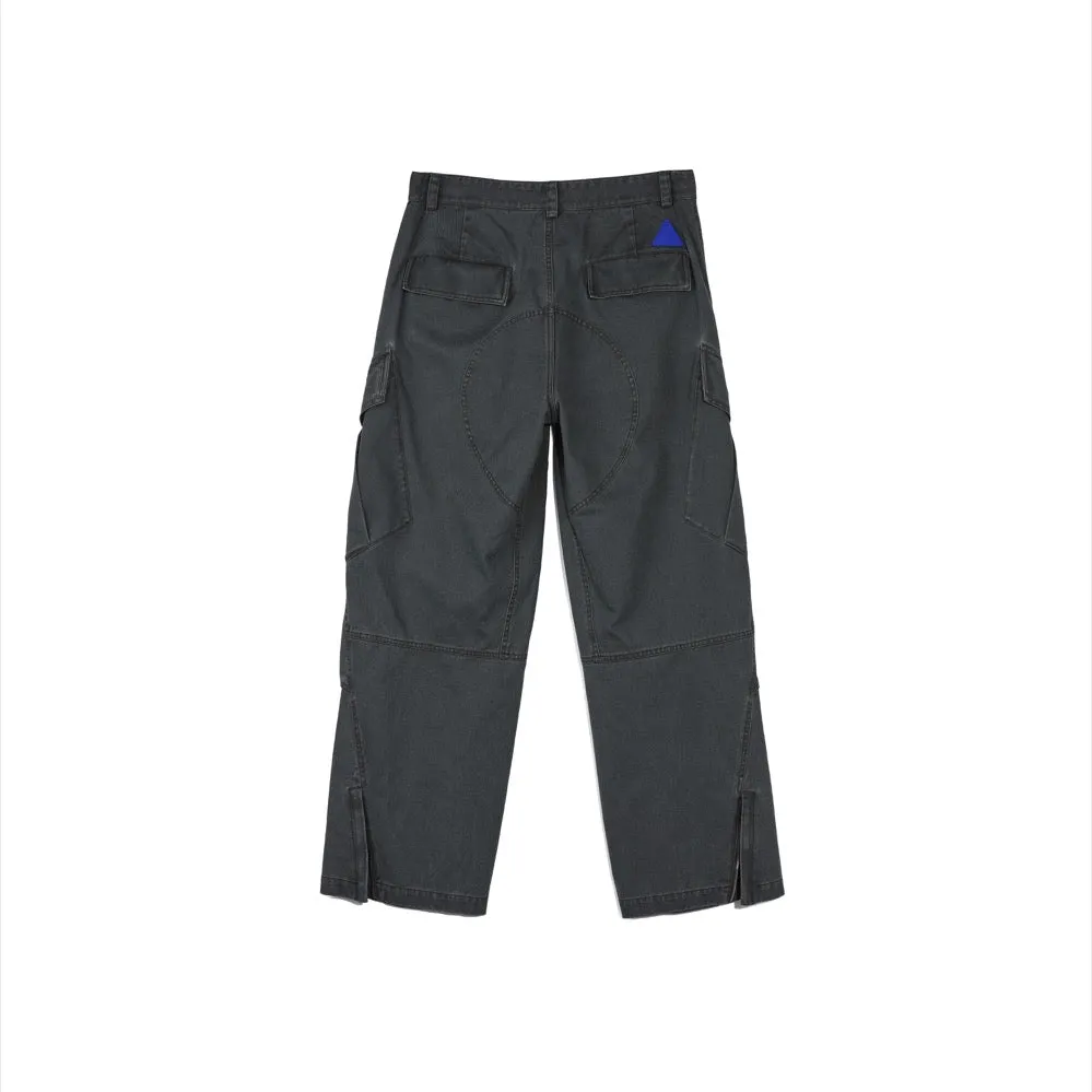 Washed Cargo Pants in Grey