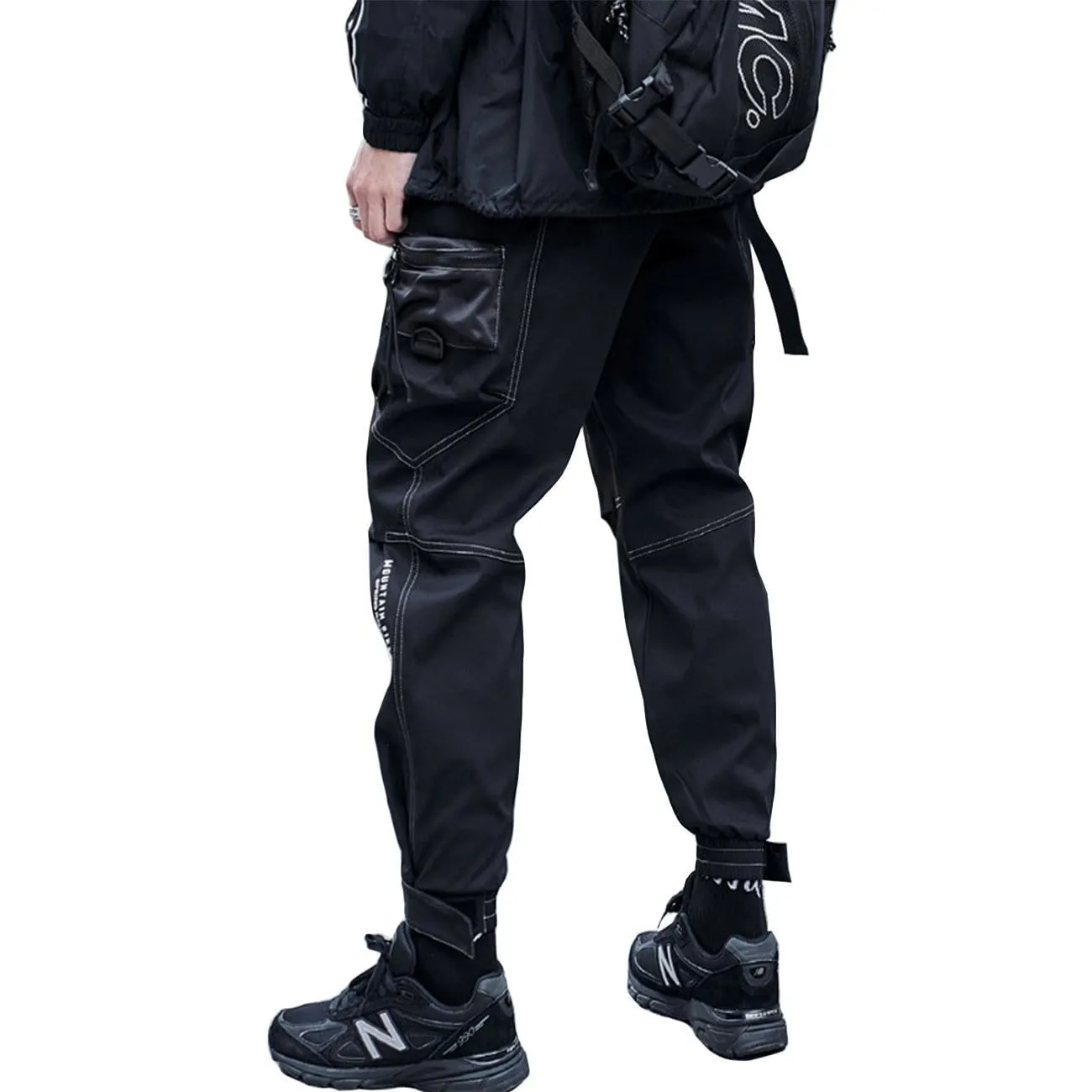 WLS Techwear Bright Line Velcro Thick Fleece Cargo Pants