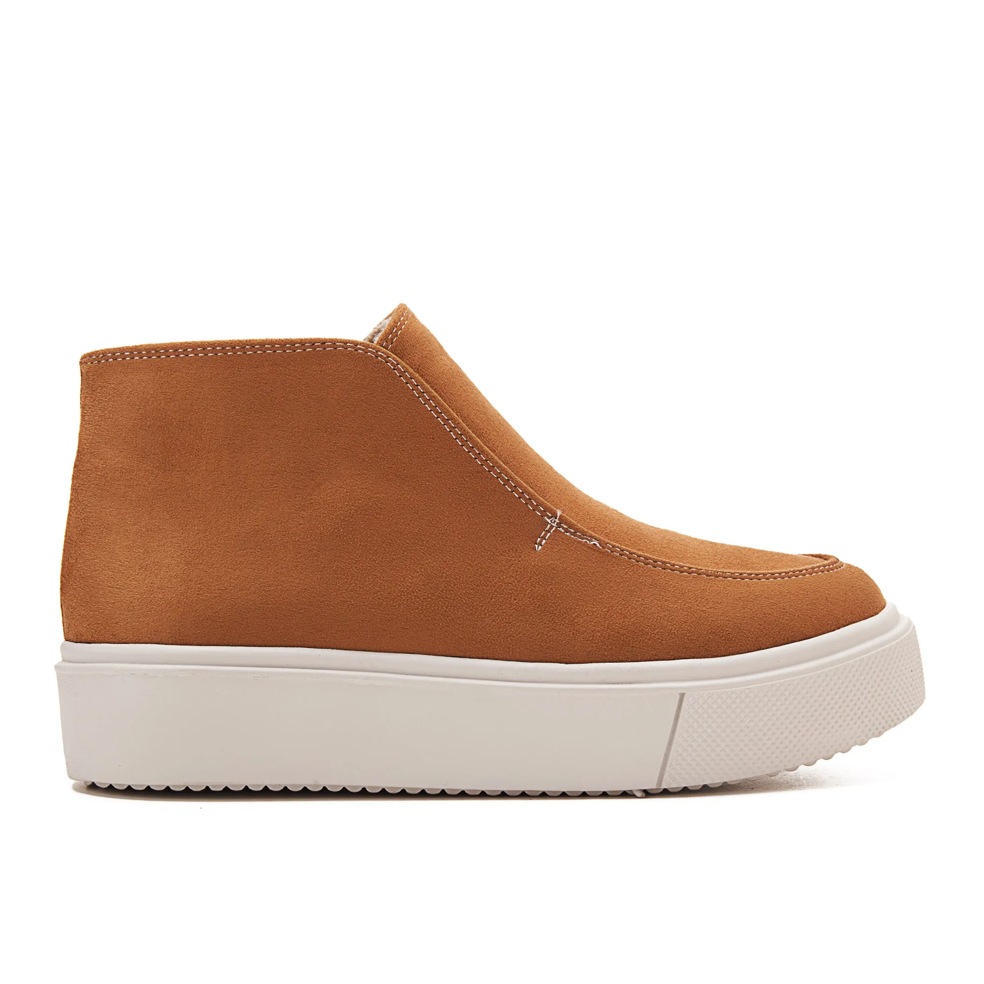 Women Quality Suede Ankle Sneakers - Havana