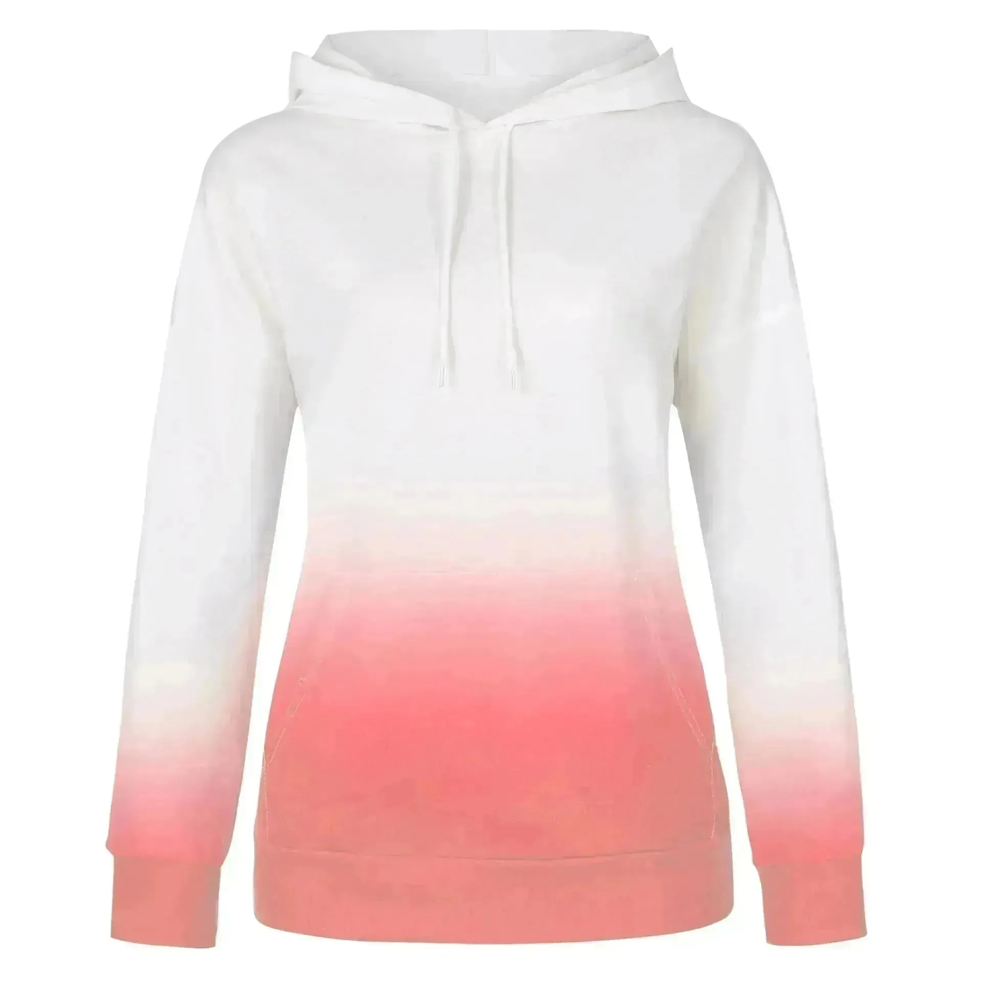 Women Tie-dye print hooded long sleeves