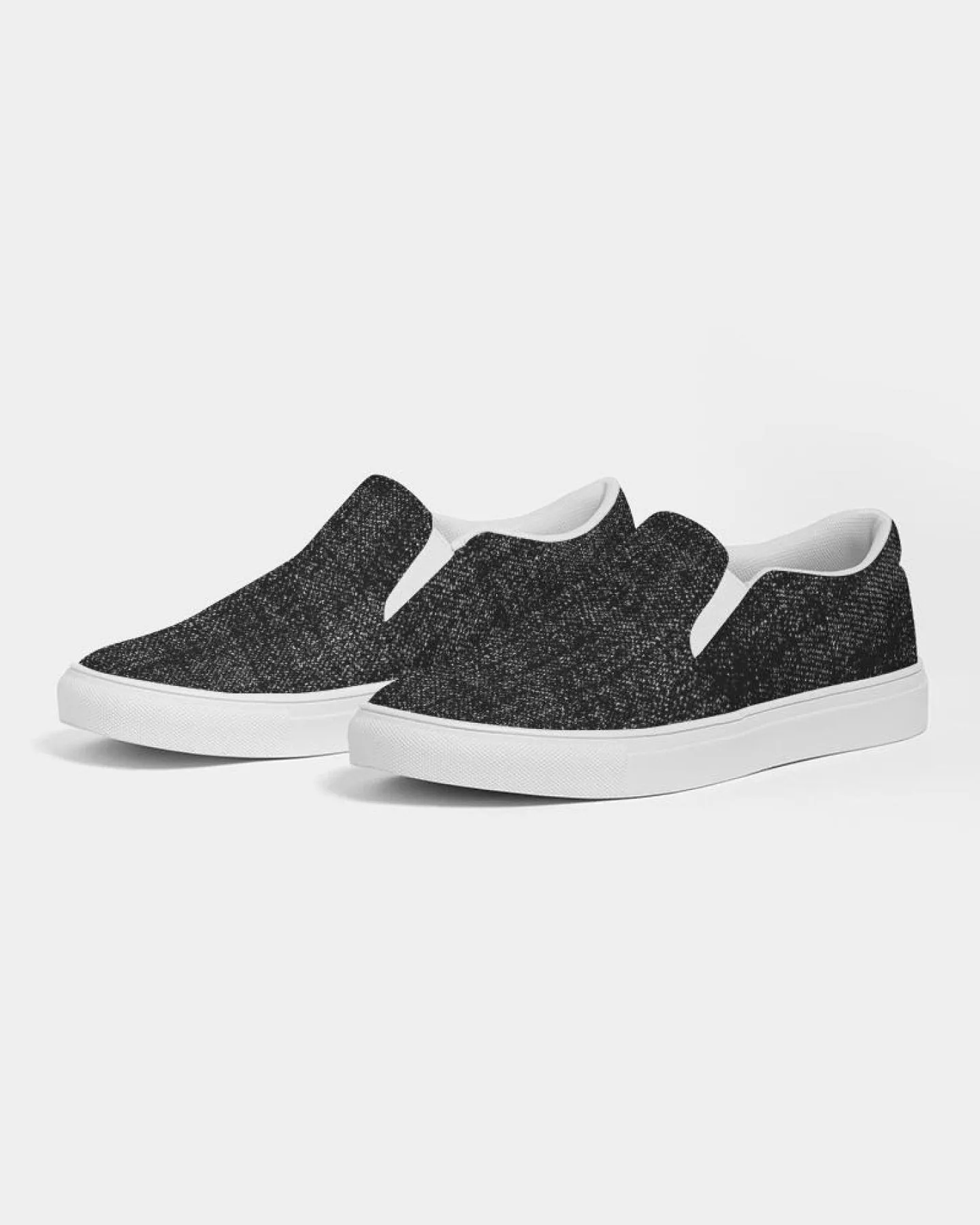 Women's Athletic Sneakers, Low Top Slip-On Canvas Shoes - Distressed