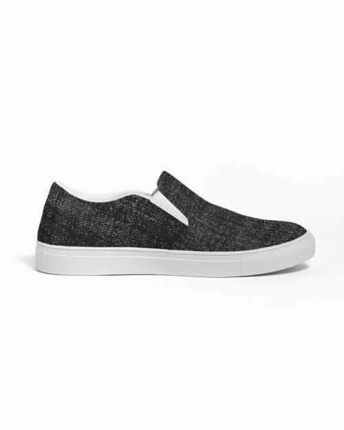 Women's Athletic Sneakers, Low Top Slip-On Canvas Shoes - Distressed