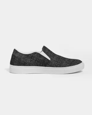Women's Athletic Sneakers, Low Top Slip-On Canvas Shoes - Distressed