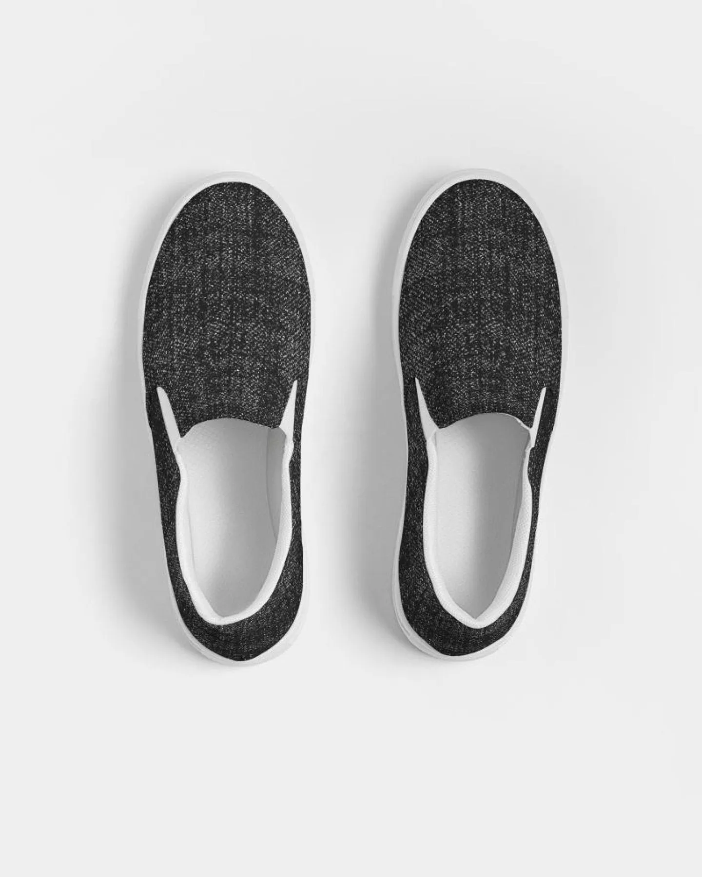 Women's Athletic Sneakers, Low Top Slip-On Canvas Shoes - Distressed