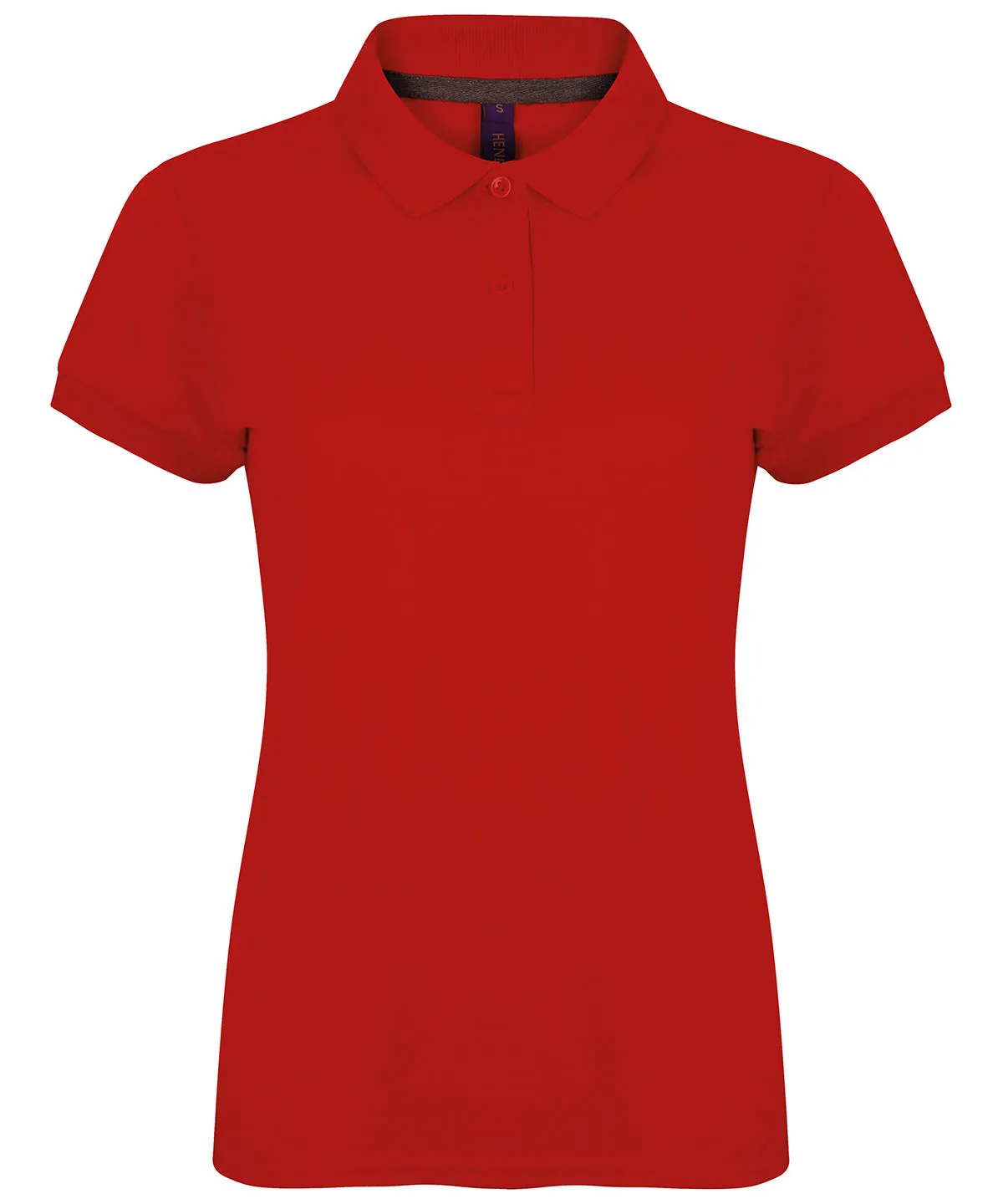 Womens micro-fine piqu polo shirt | Classic Red